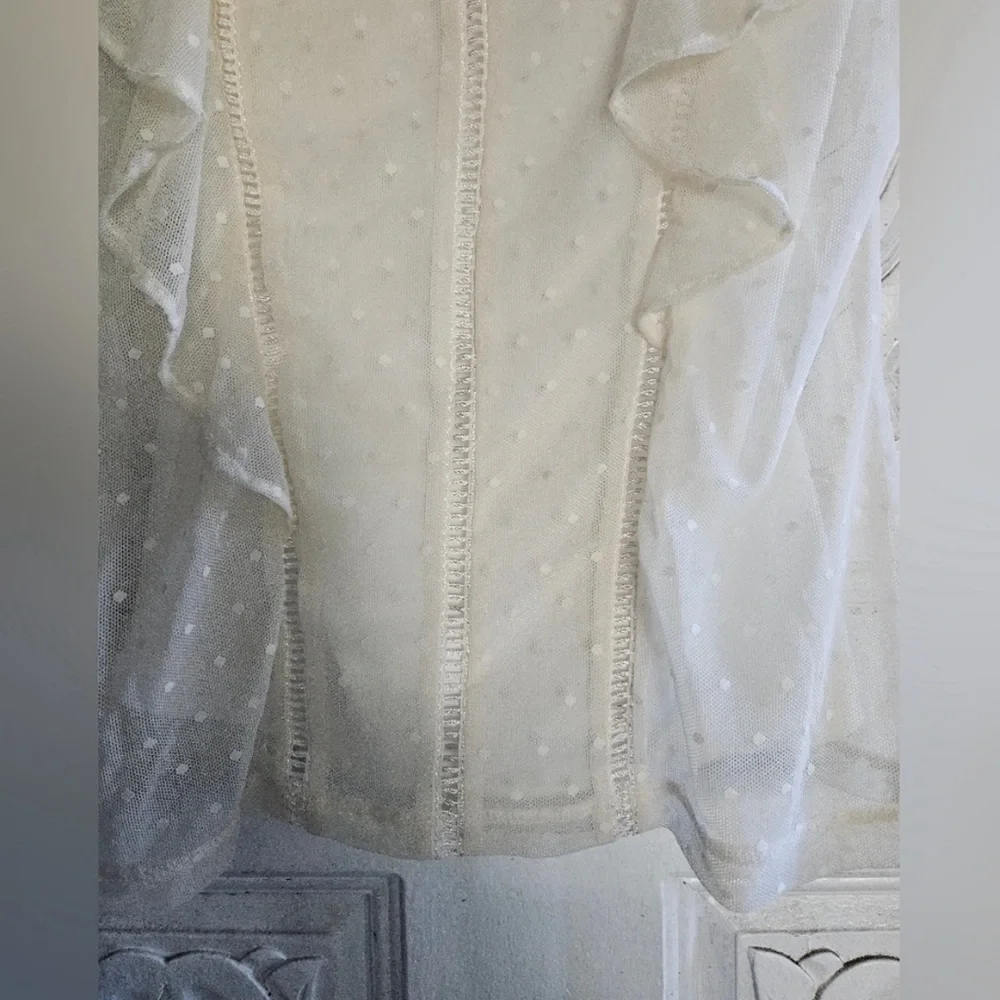 Halogen Women's Ivory Lace Blouse - Picture 4 of 9